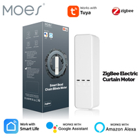 MOES Tuya Zigbee Chain Roller Blinds Smart Electric Curtain Shade Drive Motor Lithium battery App Control with Alexa GoogleHome