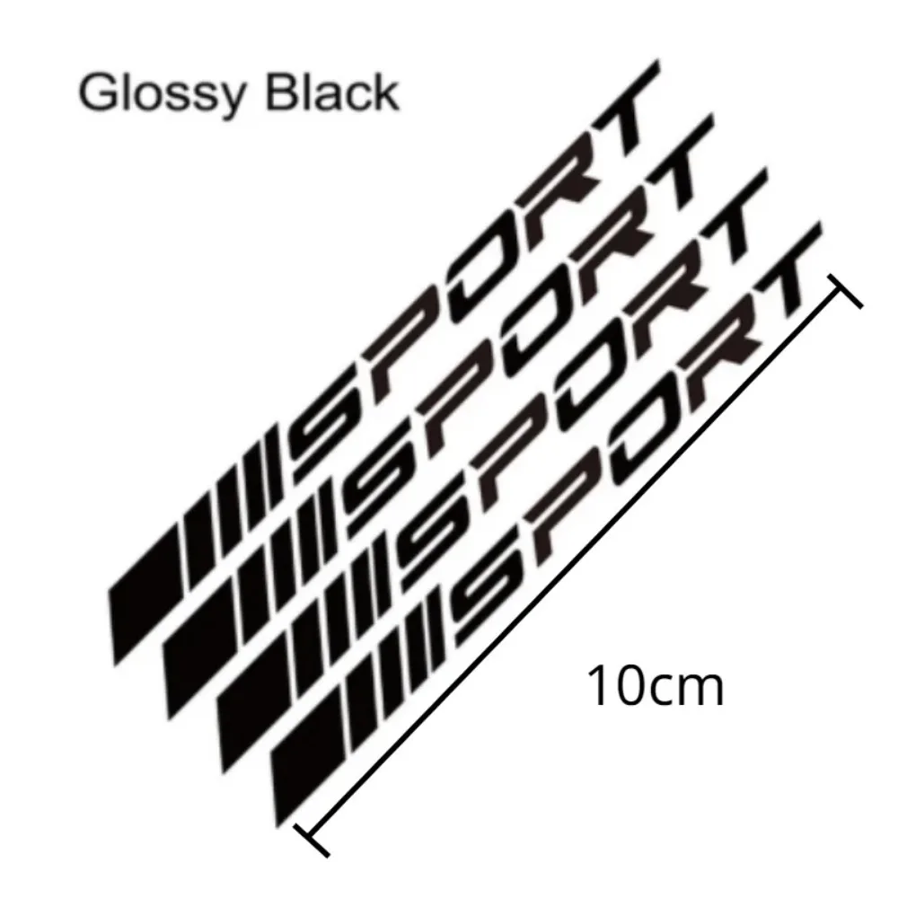 4-Piece Vinyl Wheel Rim Stickers Sport Racing DIY Stripes Car Styling Decals Durable Auto Accessories for SUV Trucks