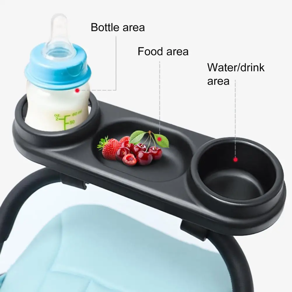 Płyty wózka dziecięcego wbudowana elastyczna taśma mocująca ABS taca na przekąski uniwersalny wózek akcesoria dla dziecka