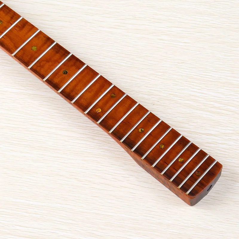 

One 21 product 6-string tiger-grain baked Maple Bright 5.6cm wide neck electric guitar DIY accessories