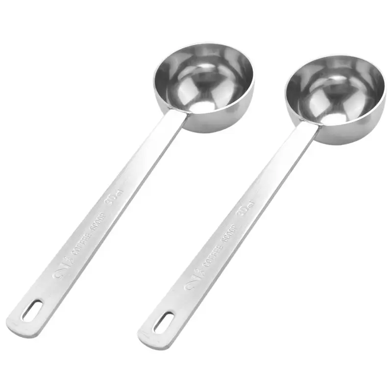 M12K-Stainless Steel Coffee Scoop, 4 Tablespoon Measuring Spoon Coffee Scoop, 30Ml Metal Long Handled Spoons Set Of 4