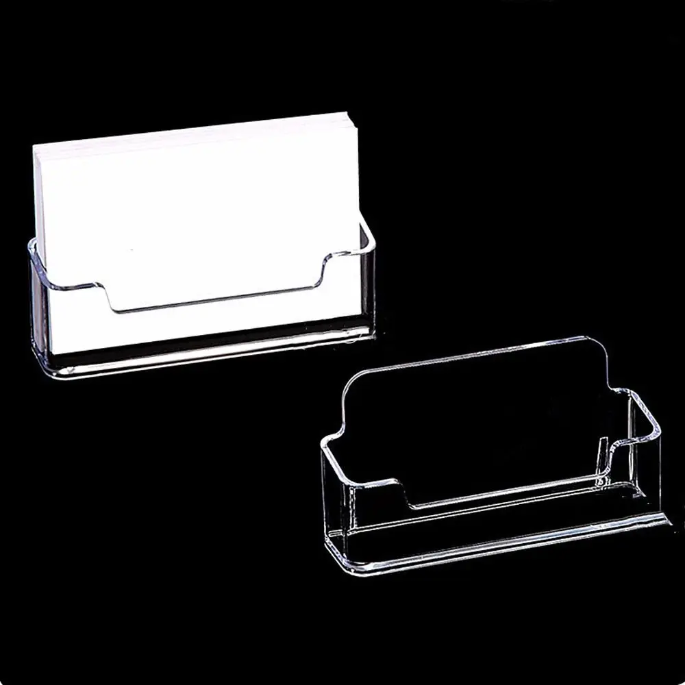 

High Quality Transparent Desktop Shelf Box Acrylic Creative Display Stand Location Card Organizer Business Card Case Office