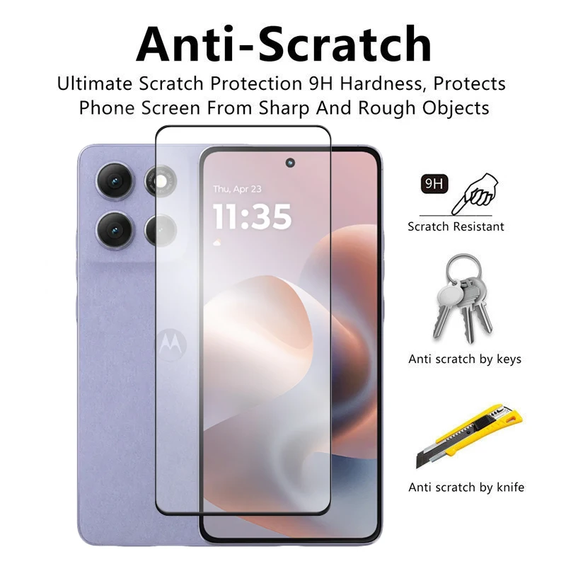 6in1 Für Motorola Moto G86 Glas Für Moto G56 G86 Power 5G Gehärtetem Glas 2,5 D Volle Abdeckung Screen Protector für Moto G86 5G Film – Detail 5