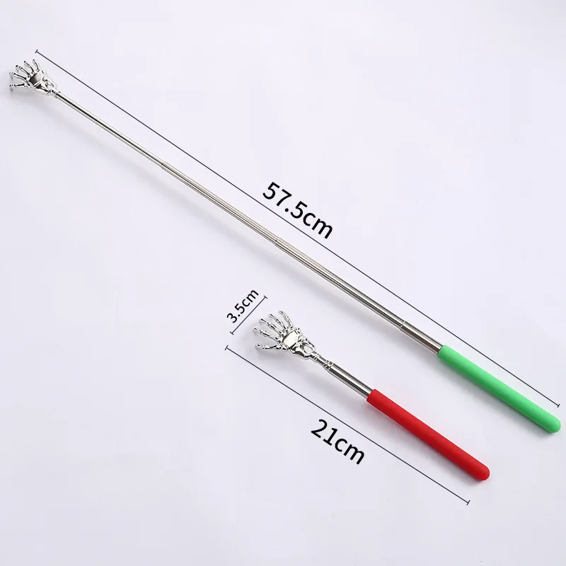 1 Piece Extendable Back Scratcher Portable Telescoping Metal Stainless Steel Back Scratchers Hand Massager