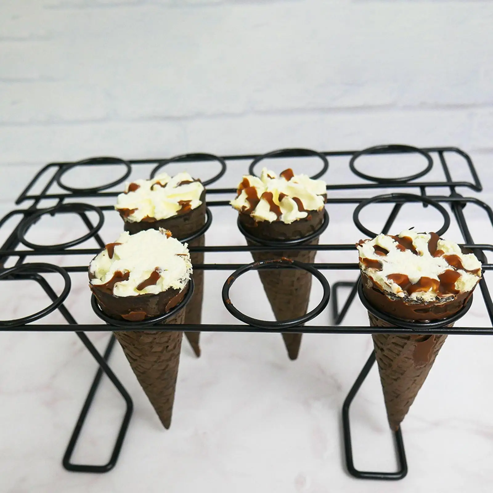 

Cone Holders Ice Cream Cone Holder Cupcake Display Rack Baking Tools Supplies Serving Treats Waffle Cone Display Stand