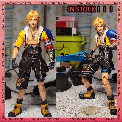 25CM 새로운 애니메이션 플레이 아트 TIDUS 파이널 판타지 X Pvc 액션 피규어 컬렉션 데스크 장식 모델 장난감 인형 어린이 생일 선물