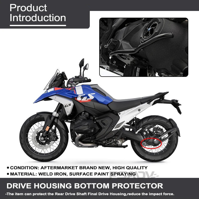 R1300GS Cardan Protection For BMW R1300 GS Rear Drive Shaft Protection R 1300 GS ADV Adventure 2023 2024