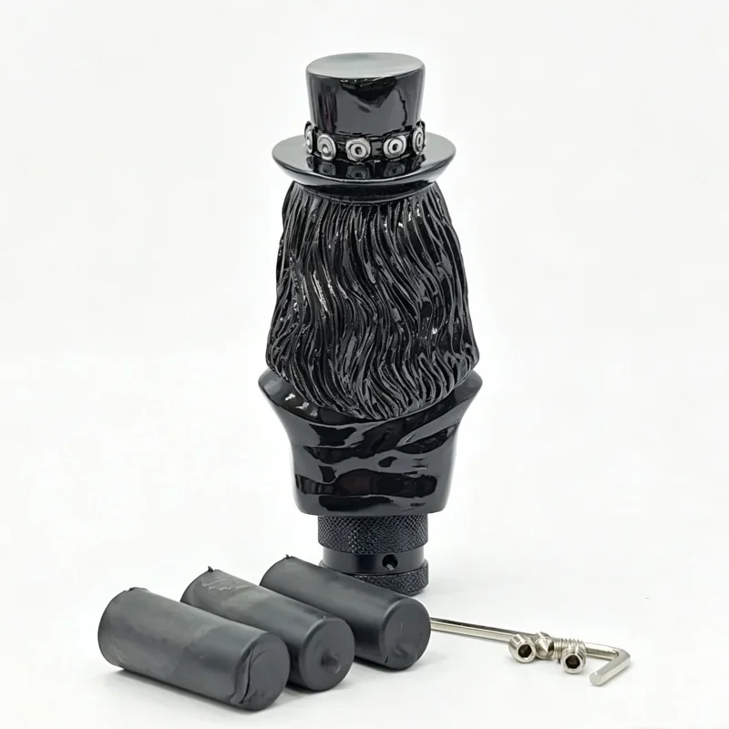 Rock Musician Skull Skeleton Gear Handle Stick Knob Heavy Shiny Car Shifter Lever Head for Most Manual Automotive Vehicles