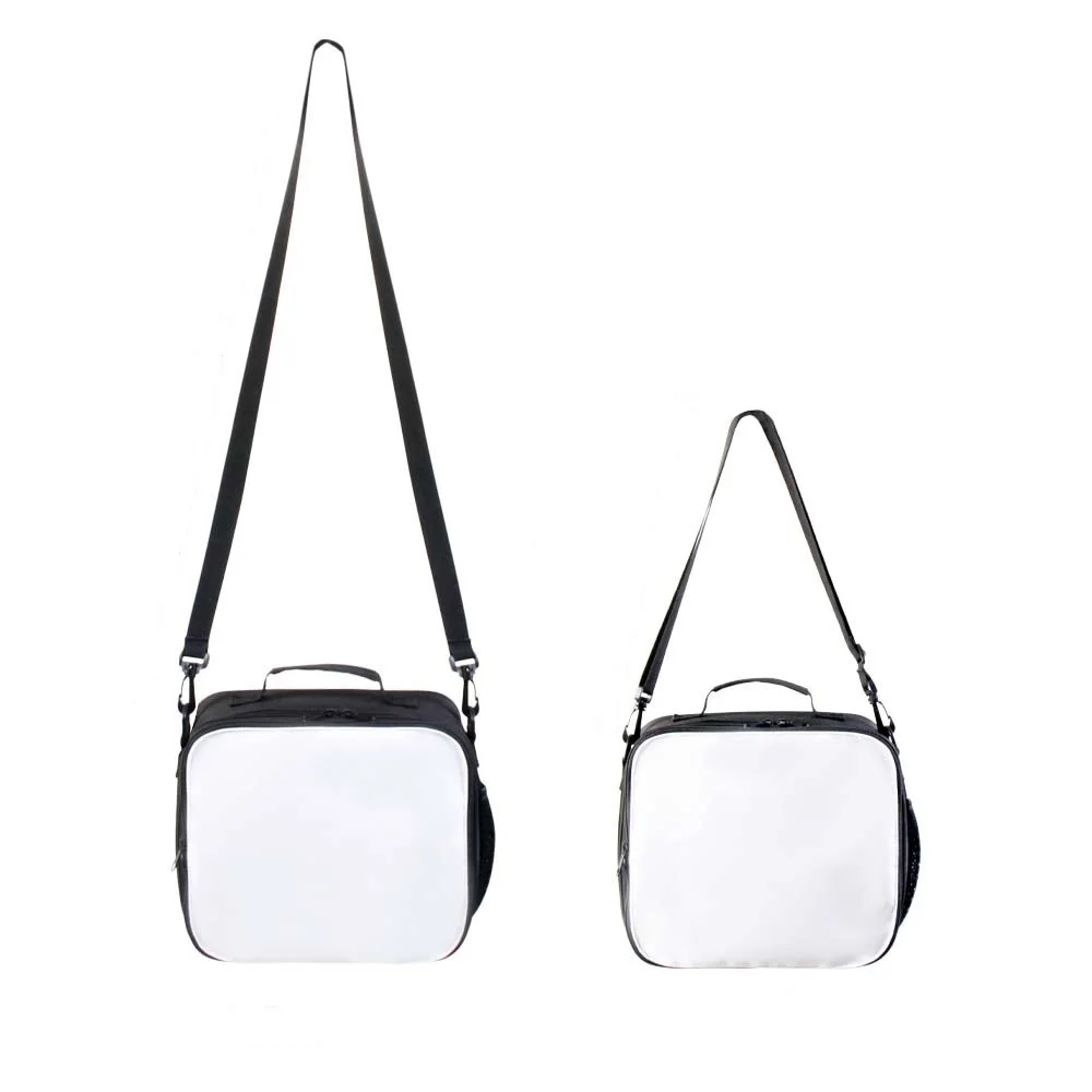 

Sublimation Insulated Lunch Bag Blank 2 in1 Tote&Crossbody Bags School Office Thermal Cooler Food Box For Heat Transfer Print