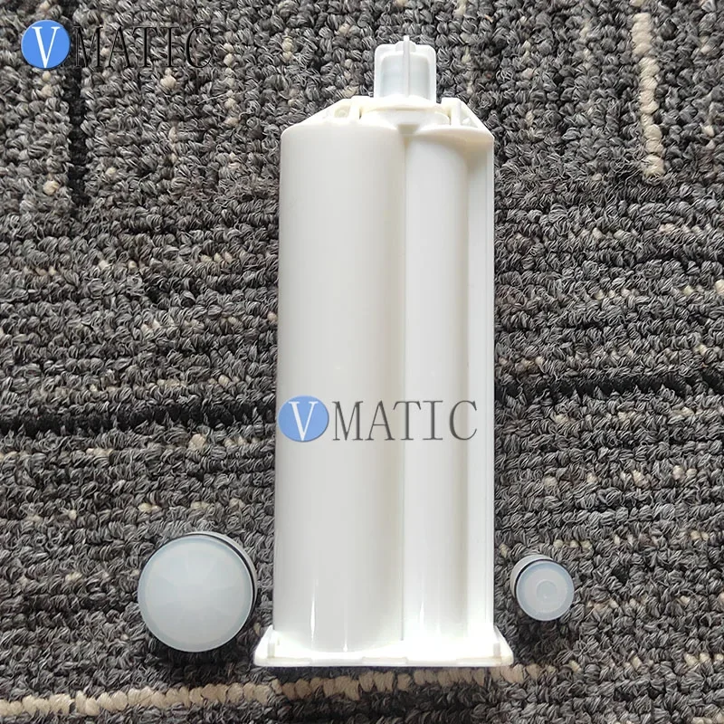 Free Shipping 2Pcs AB Epoxy Gun Cartridge 50 Ml Syringe 4:1 Two-Component Caulking Cartridge 4:1