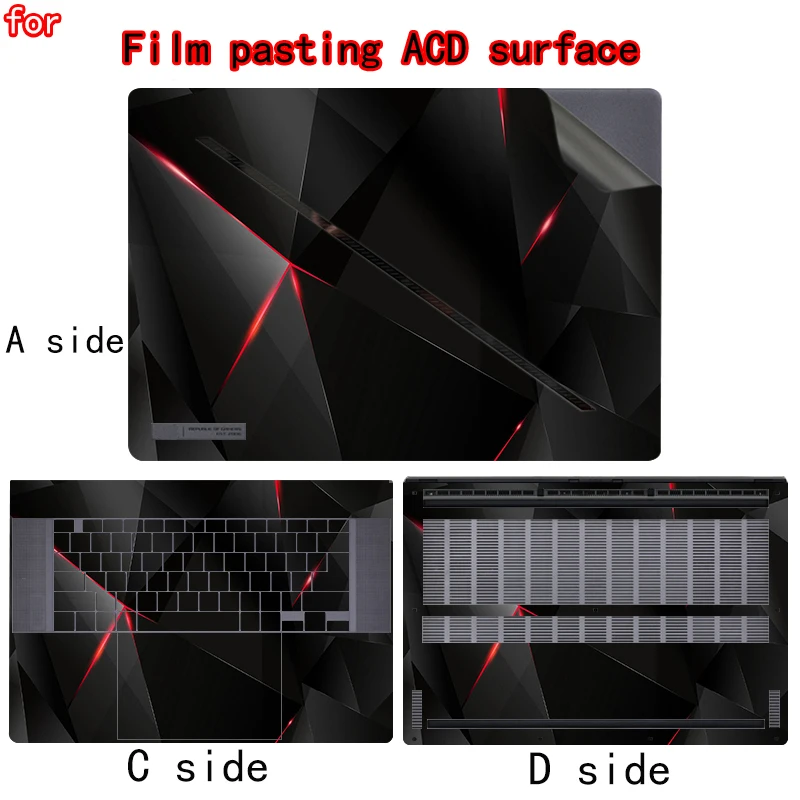 2026 For ASUS ROG Zephyrus G14/G16 Notebook Body Adhesive Film GA403/GU606/GU405 Skin Protective Film M16 Pre-cut Vinyl Film