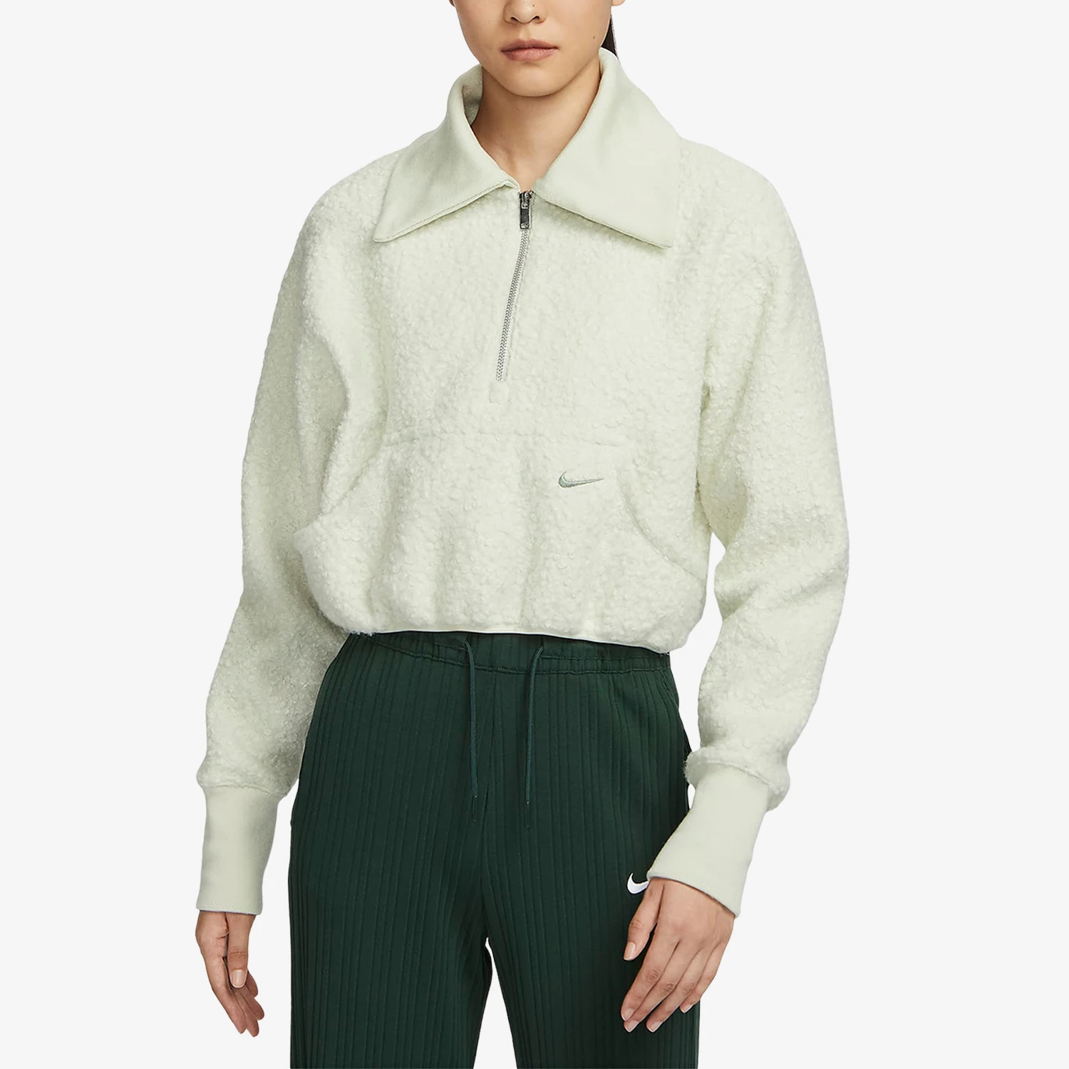 

Nike Official Genuine Winter New Women's Fleece Half-Zip Sweatshirt FB8786-020