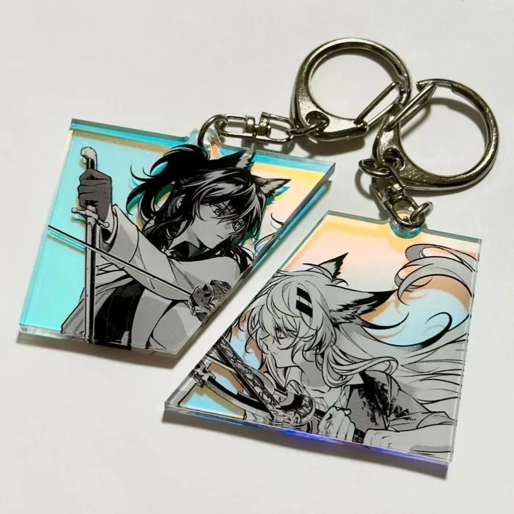 Arknights Texas Lappland Acrylic Keychain Anime Game Character Pendant Cosplay Accessory Bag Hanging Decoration Keyring for Fans