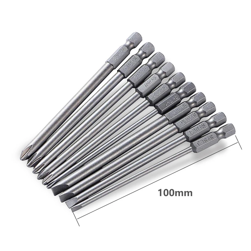 Magnetic Screwdriver Set Batch Head Steel Slotted Phillips Screw Driver Bits Car Repair Electric Drill Power Tool Accessories