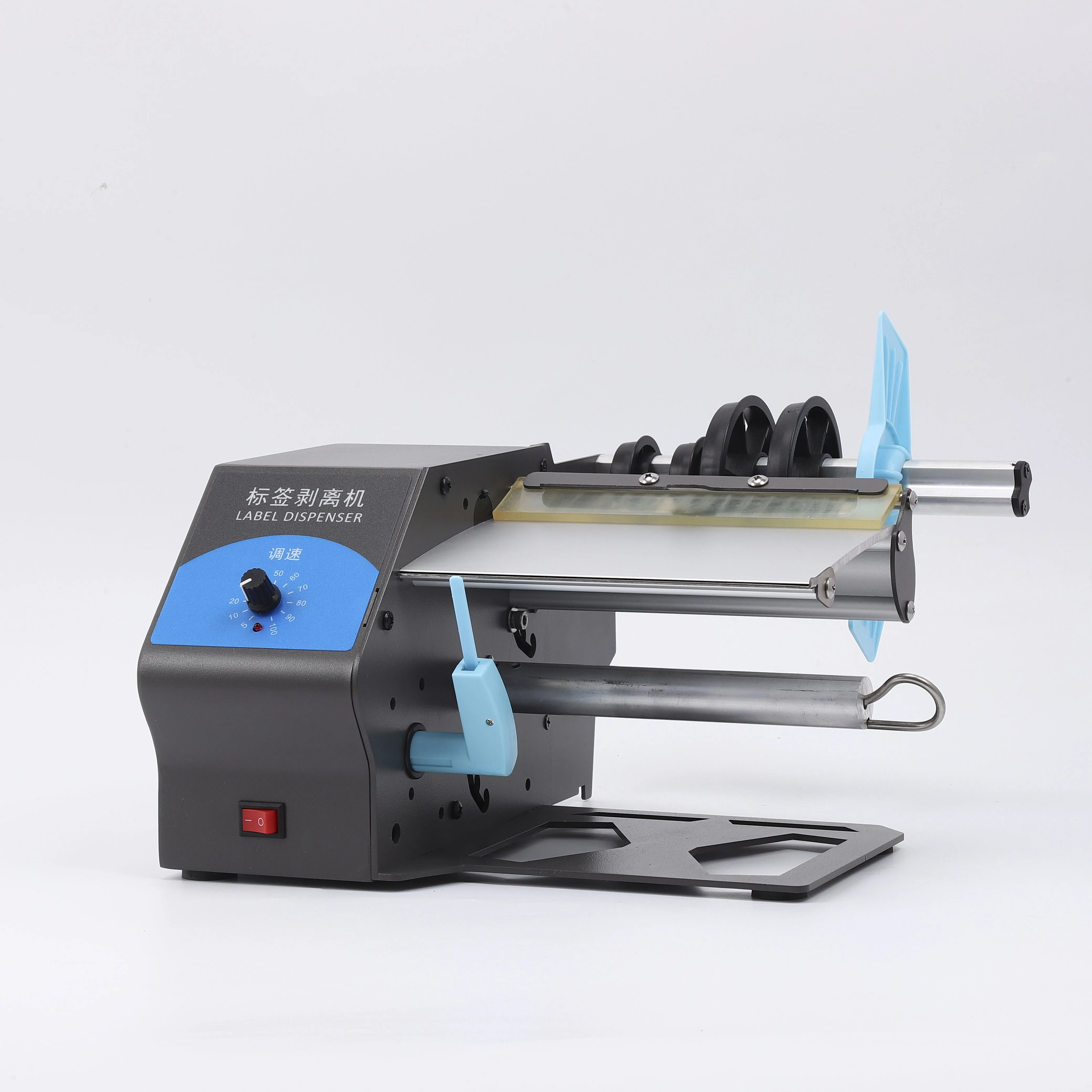 5-180mm Automatic Label Dispenser Sticker Applicator For Translucent Opaque Label Rolls and Fan Fold Labels
