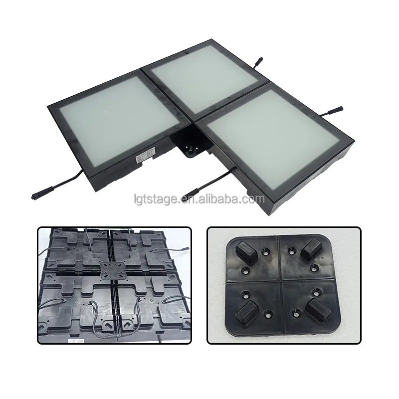 Interactive Light Emitting Diode Floor Gaming with Motion Sensor Lava Jump Grille Light Lava Interactive Tile Stage Lighting