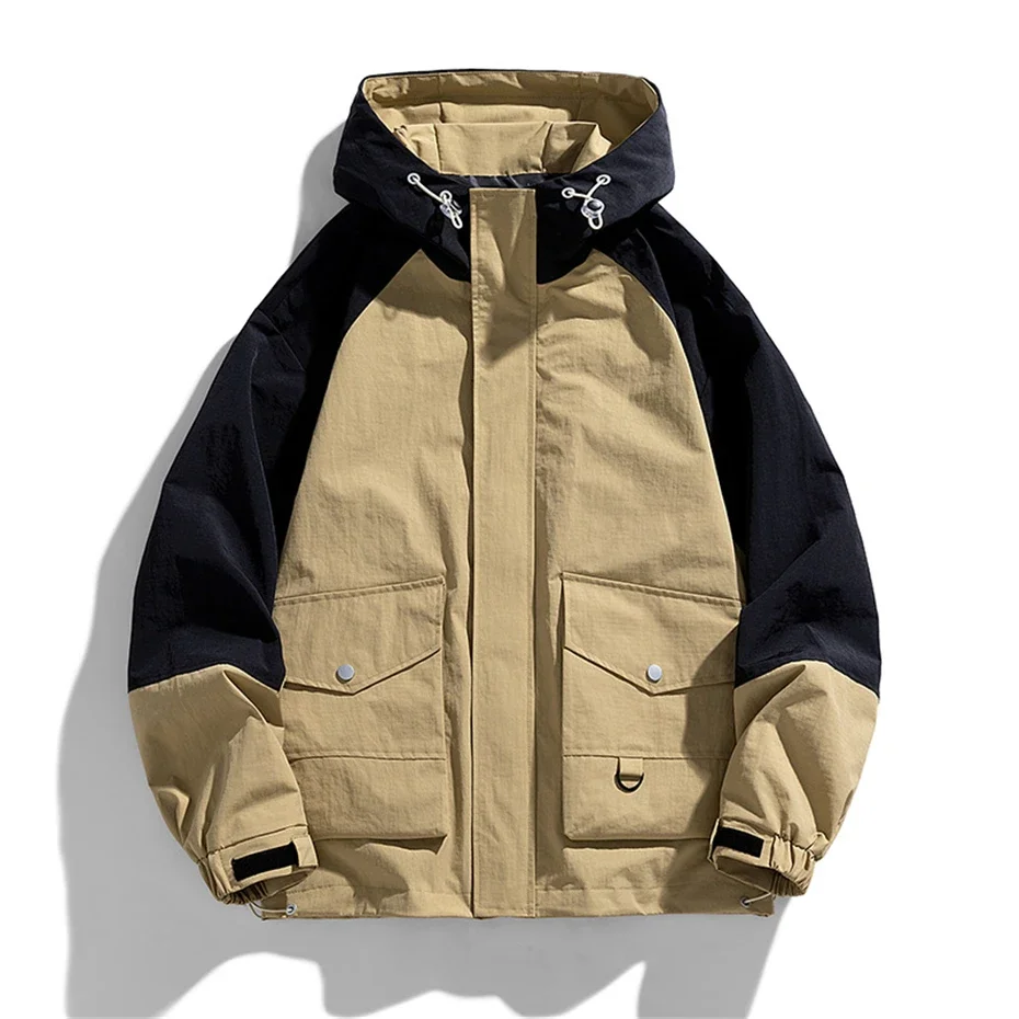 Mens Outdoor Jacket Windproof Waterproof Jacket Lightweight Breathable Comfortable Jacket Men Plus Size 9XL Hooded Jackets