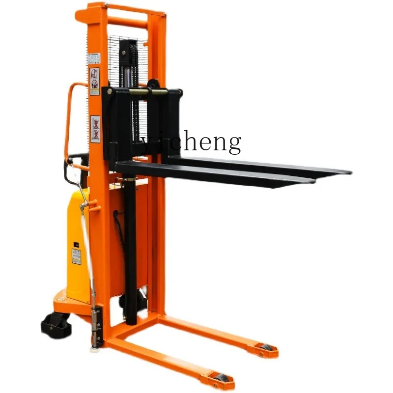 TQH semi-electric stacker forklift truck lift truck hydraulic truck lift trailer