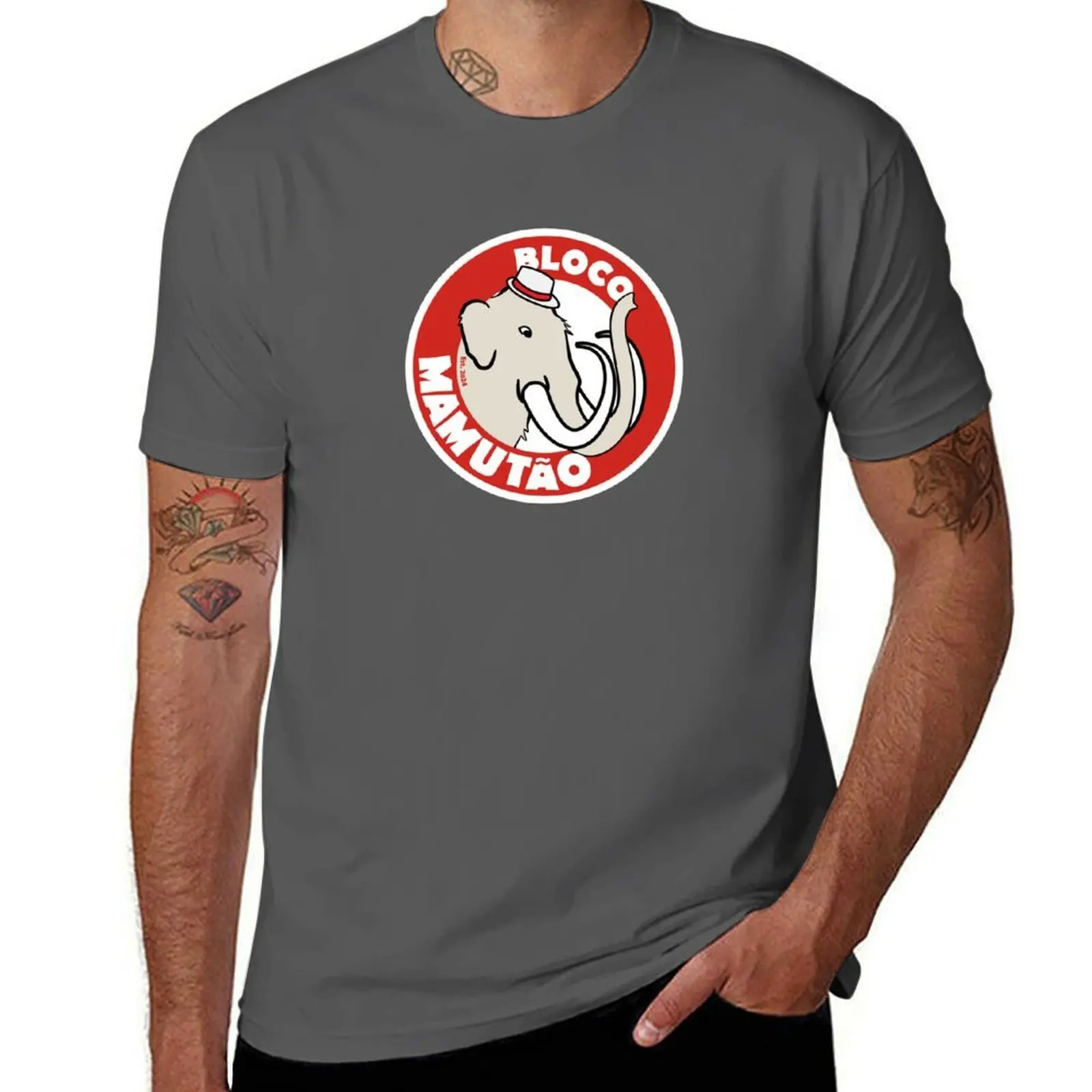 Camiseta uniforme Bloco Mamut?o, camiseta clásica básica informal
