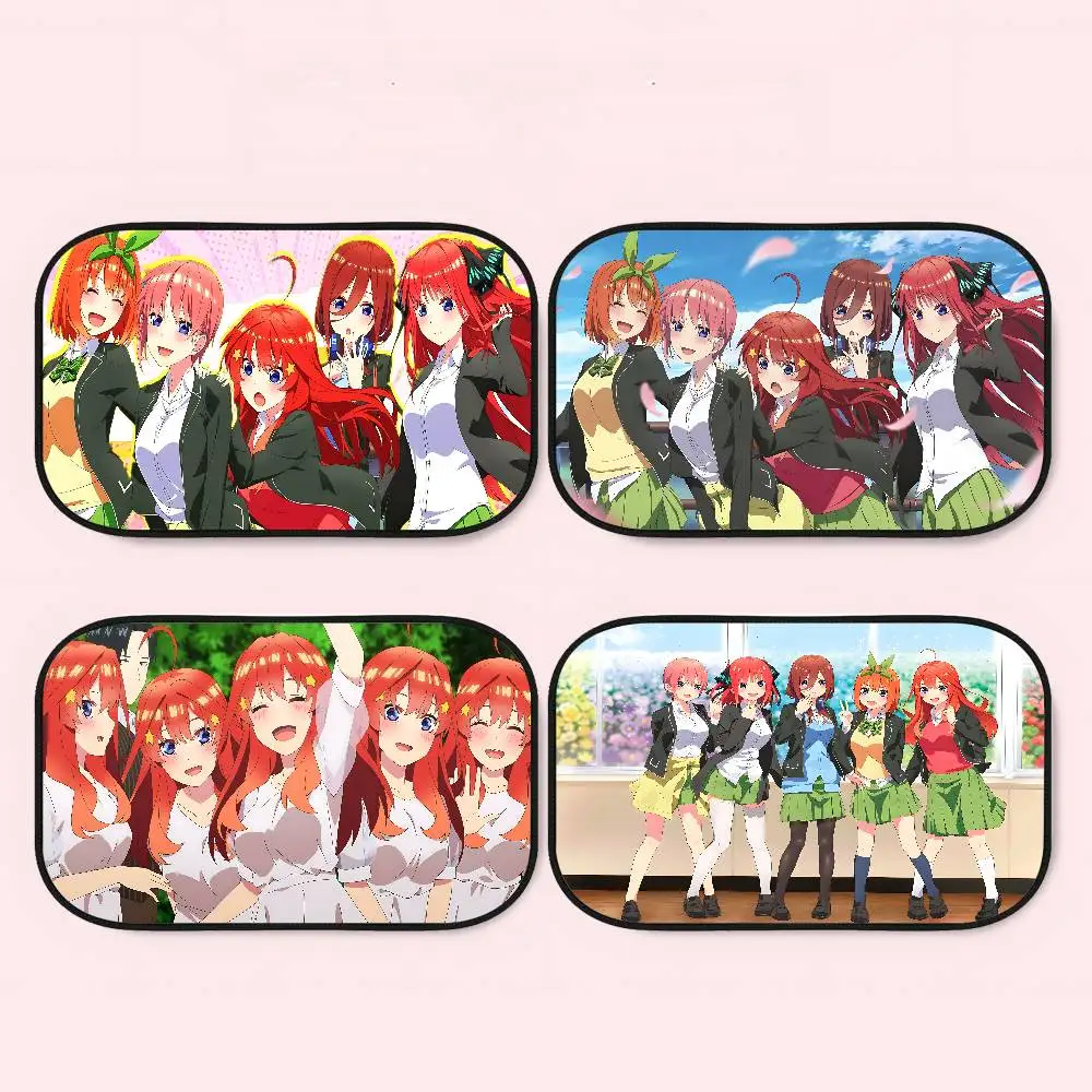 

Anime The Q-Q-Quintessential Quintuplets Car Sunshade Covers Cover Universal Car Curtain Auto Window Sun Protector Accessories