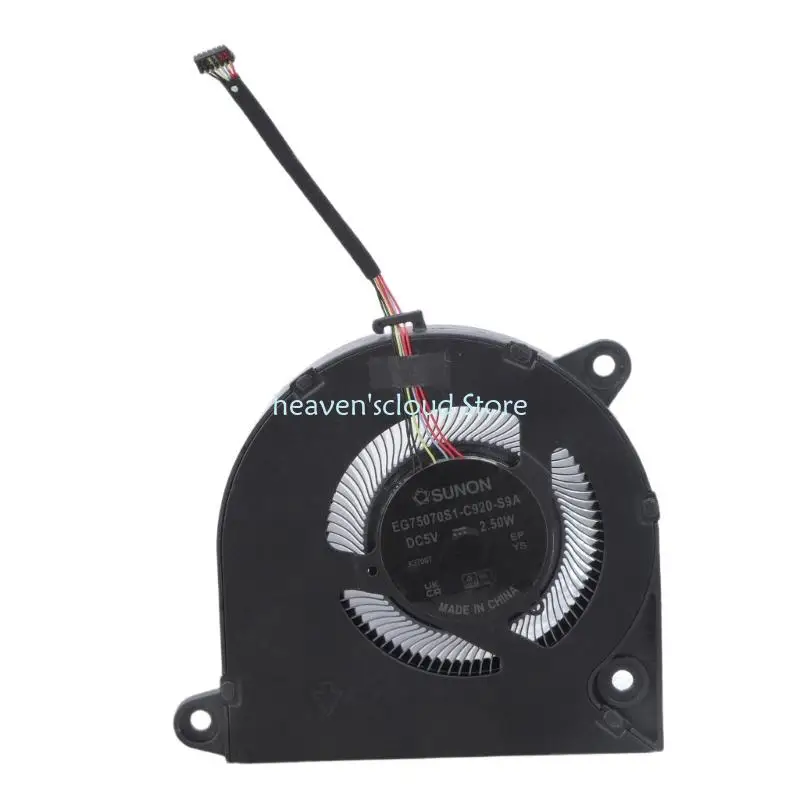 

Y88B 1PC Laptop CPU Radiator DC5V 6Pin Cooling Fan CPU Coolers For 24-CR 27-CR N44953-001 Fan