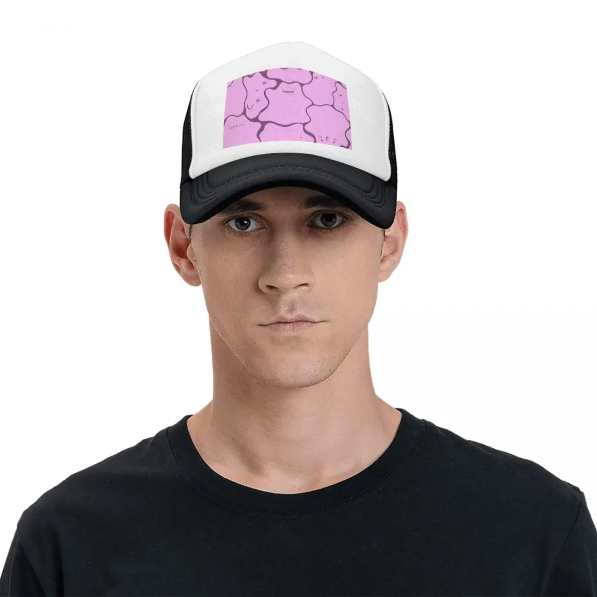Ditto Pattern (no Shiny) Cap Fashion Mesh Baseball Caps Adjustable Hat Hip Hop Summer Unisex Baseball Hats
