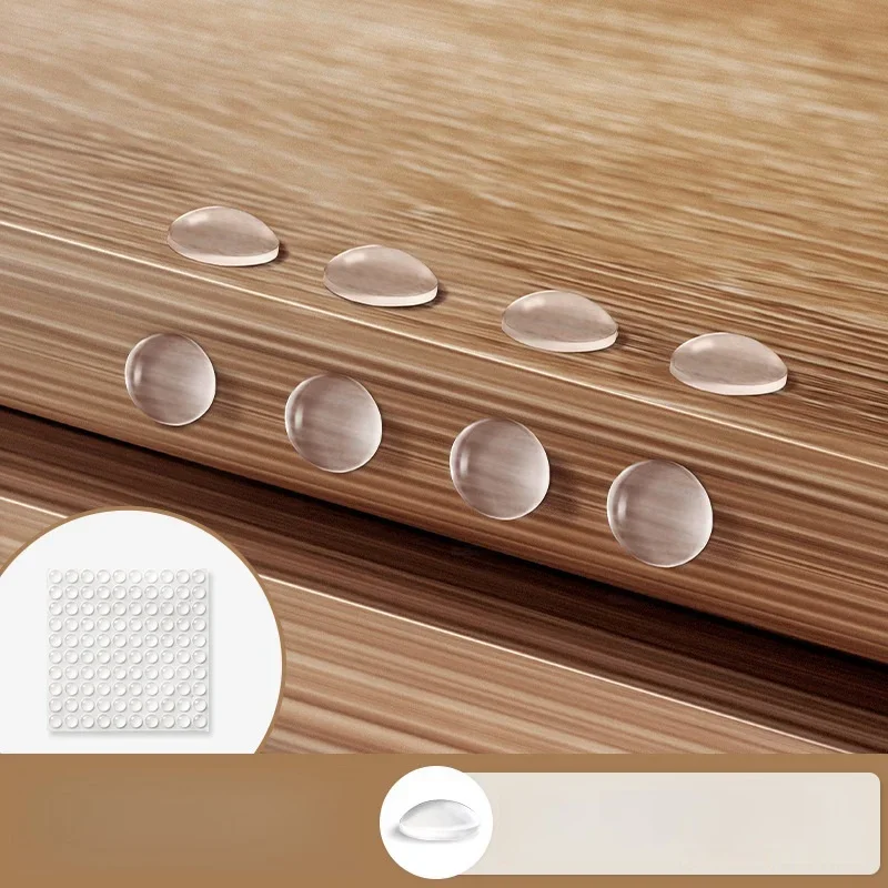 سدادة باب ذاتية اللصق، مثبط مطاطي، مصدات خزانة عازلة، وسادات أثاث من السيليكون، وسادات واقية، توقف الباب الشفاف