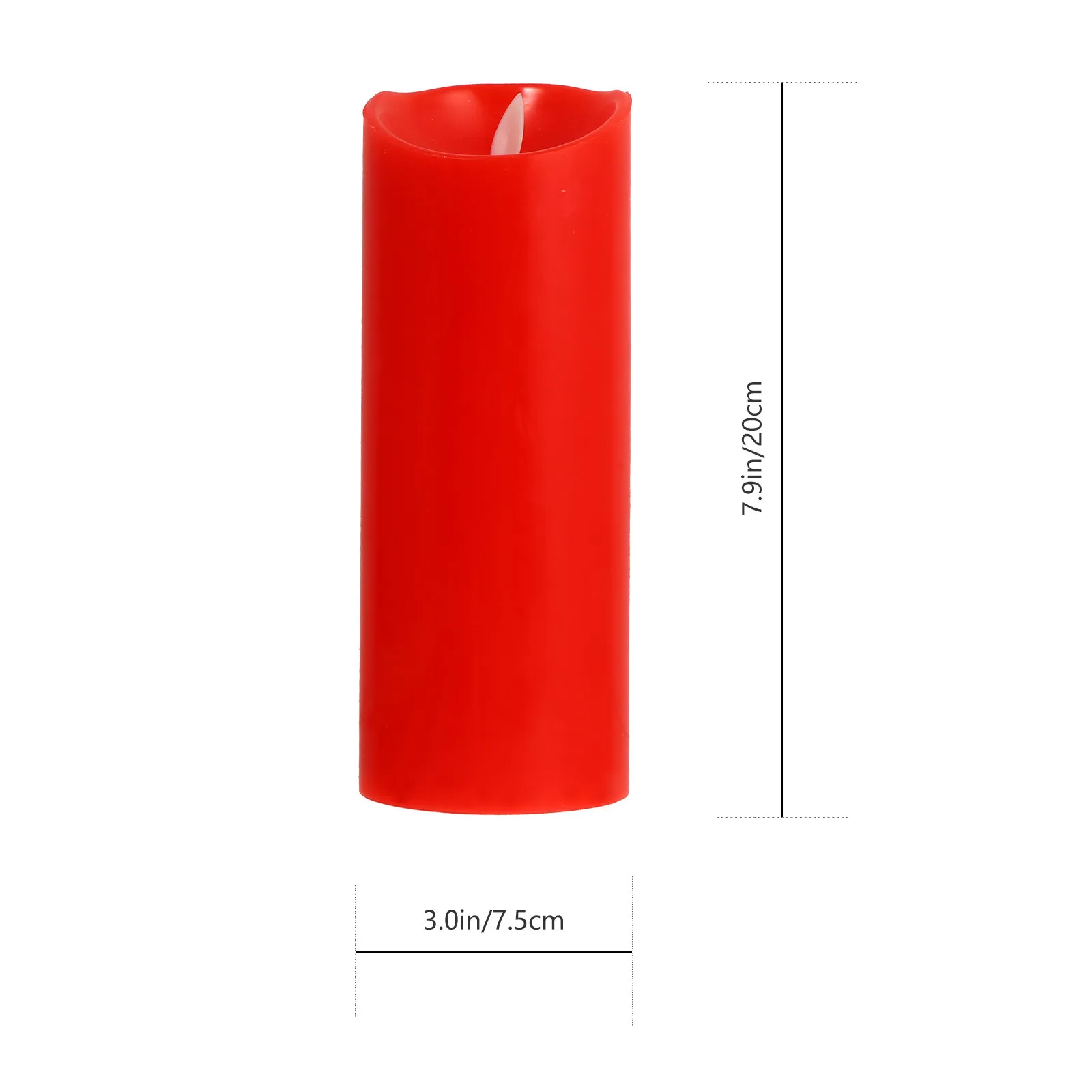 1Set Premium LED Flameless Lights Warm Flickering Wax Pillar Decor with Remote Control for Valentine Christmas Wedding