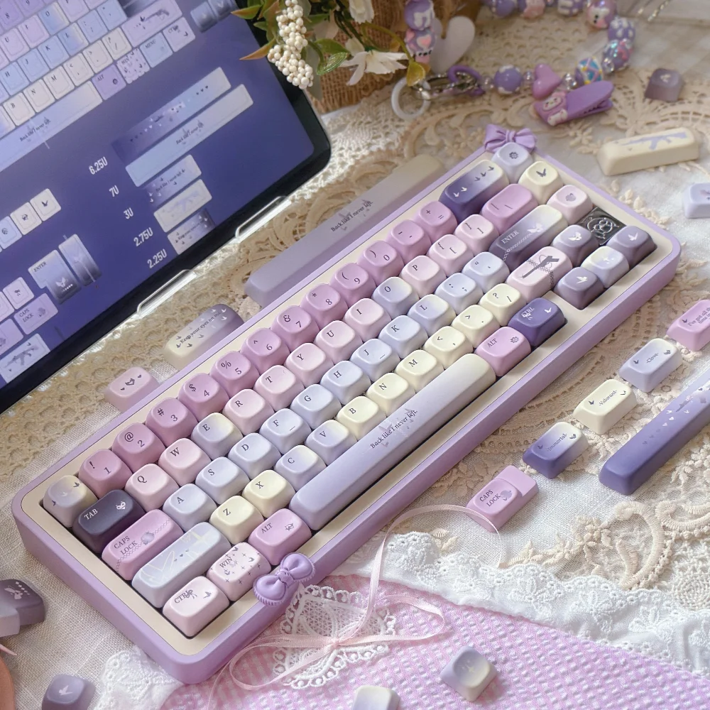 أغطية مفاتيح Mudie الأصلية ارتفاع SOA مادة Pbt كاملة من خمسة جوانب التسامي أغطية مفاتيح ميكانيكية مخصصة للوحة المفاتيح