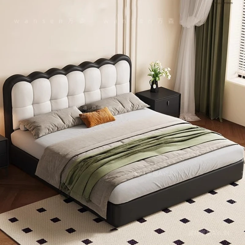 

Double Cabinets Beds Upholstered Aesthetic Dressers Children Bed Bedroom Headboards Letto Matrimoniale House Accessories