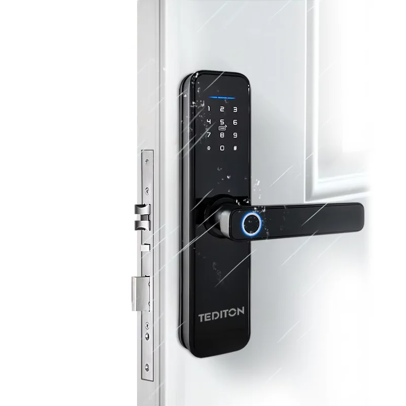 

China Wholesale High Security Smart Door Lock Home Technology Wholesale Price Tuya Smart Card Door Lock Wood Door Fingerprint