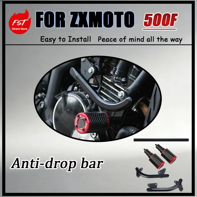 For ZXMOTO 500F Anti-Collision Carbon Fiber Rearview Mirror Guard POM Motorcycle Accessories Lightweight Design No Extra Weight