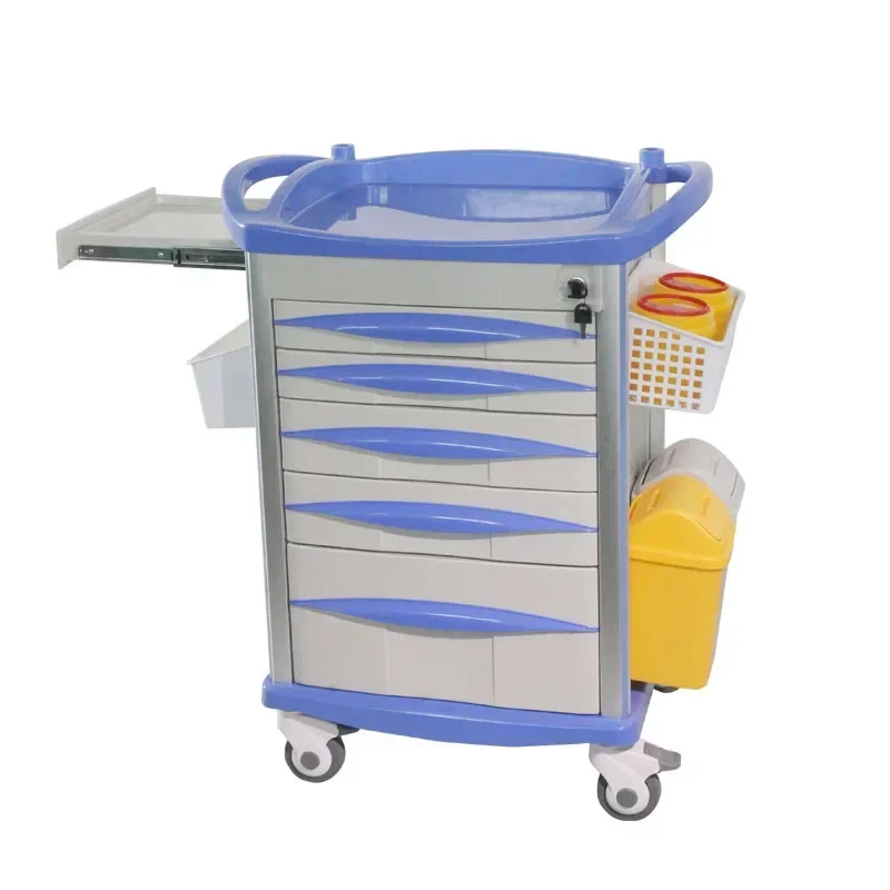 

Medical hospital trolley emergency medicine anesthesia crash cart price for hospital use