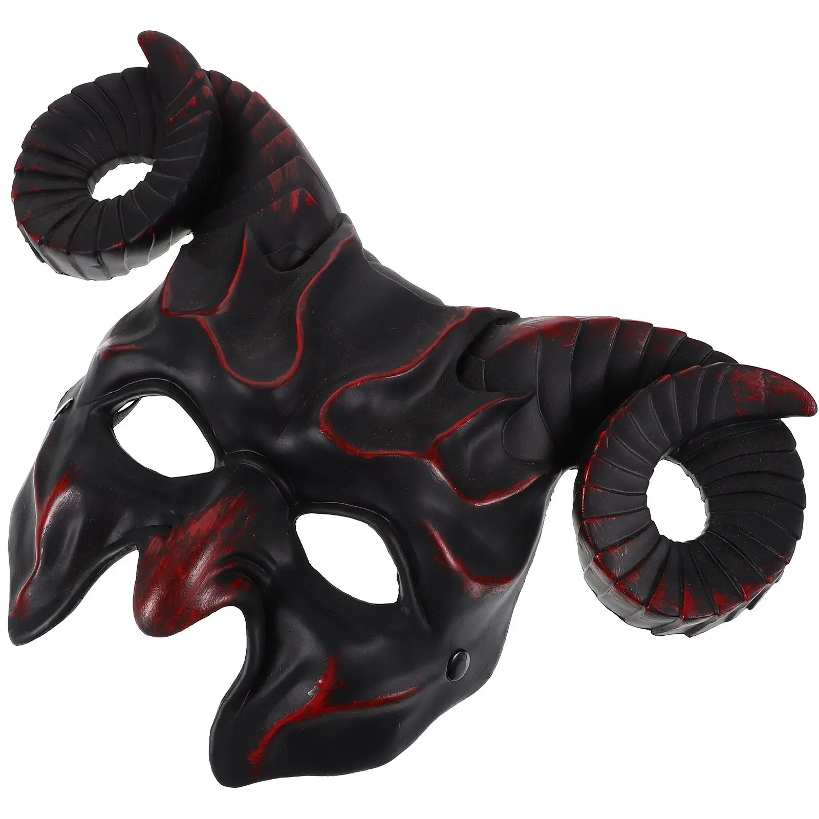 Large Horn Mask Pumpkin Decor Decorative Animal Women Plastic Novelty Halloween Man