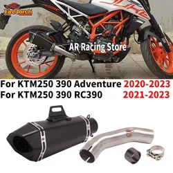 Slip On For KTM DUKE 125 250 390 ADV Adventure 2020 - 2023 Motorcycle Exhaust Escape Moto Modify Muffler Mid Link Pipe DB Killer