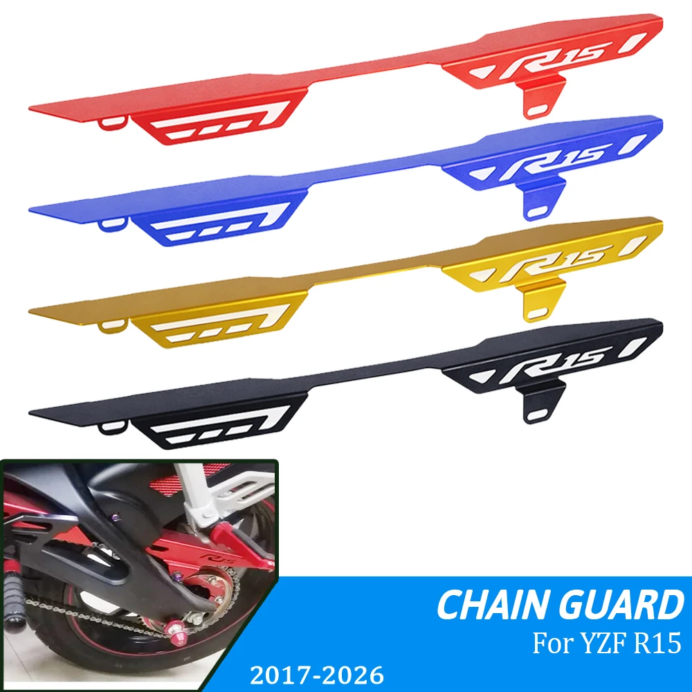 For Yamaha YZF-R15 YZFR15 V3 V4 MT-15 XSR125 155 2017-2026 Motorcycle Rear Sprocket Chain Guard Mud Cover Fairing Cowl Protector