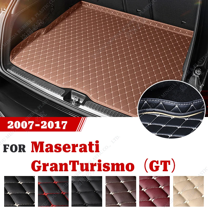 Car trunk mat For Maserati GranTurismo Hardtop sports car 2007-2017 08 09 10 11 12 13 14 15 16 Non-Slip Bottom Design