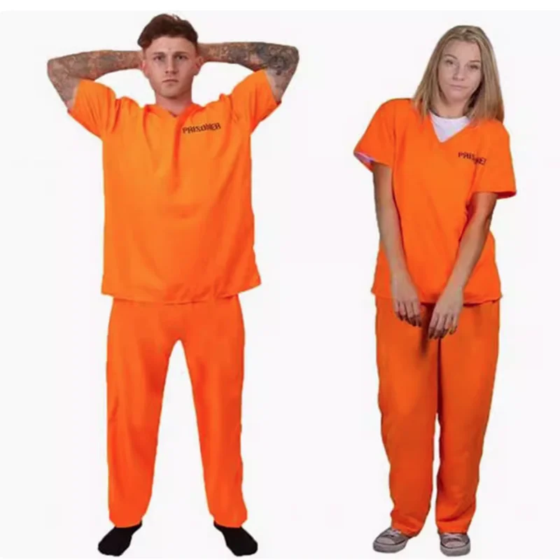 زي قنيمة البالغين، بدلة سجين برتقالية، زي جيلبيرد لزي سجين برتقالي، زي بذلة السجن للرجال