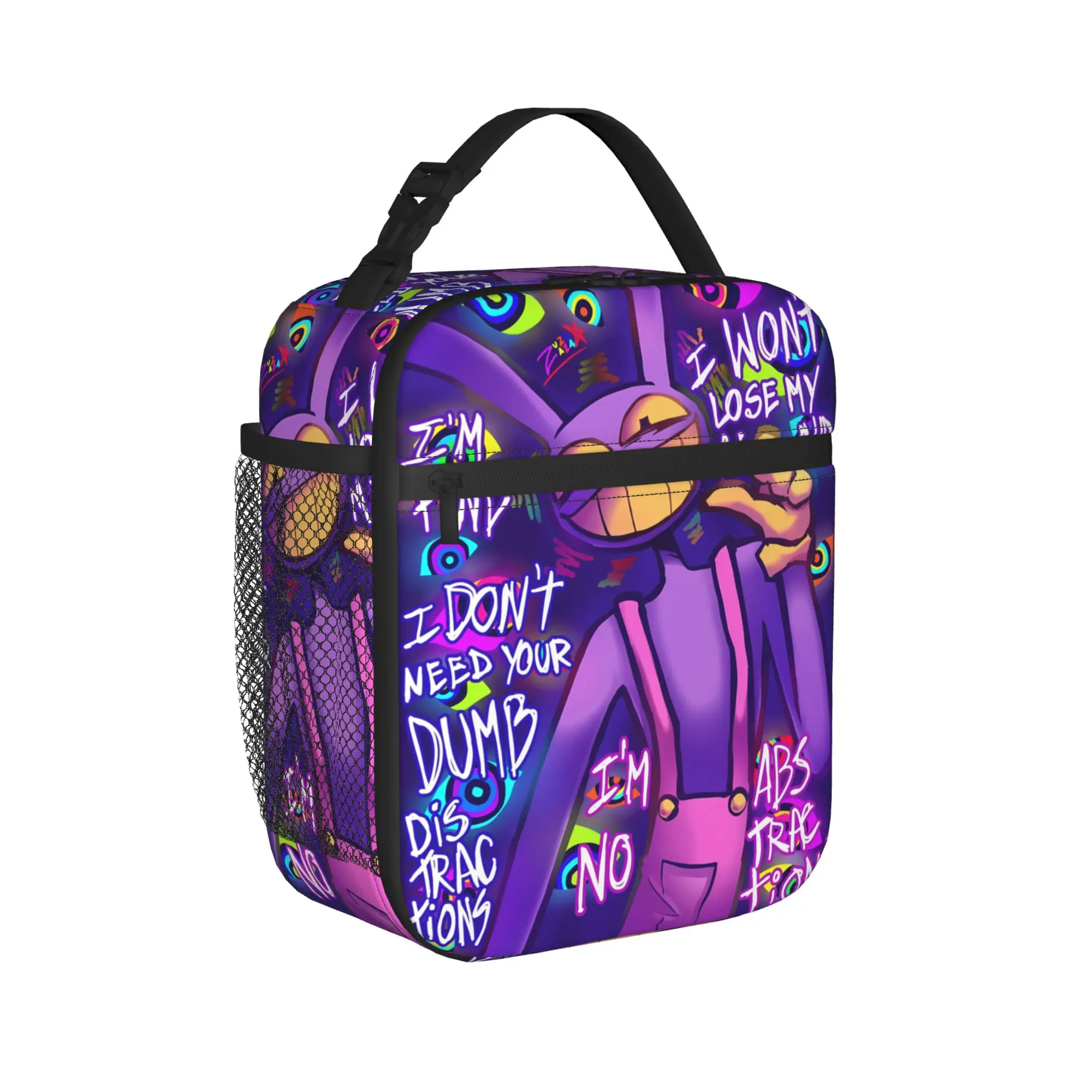 Jax Cartoon Digitals Circus Thermal Lunch Bag  Office Lunch Box For Child  Thermal Tote Handbags Portable Insulated Cooler Bag