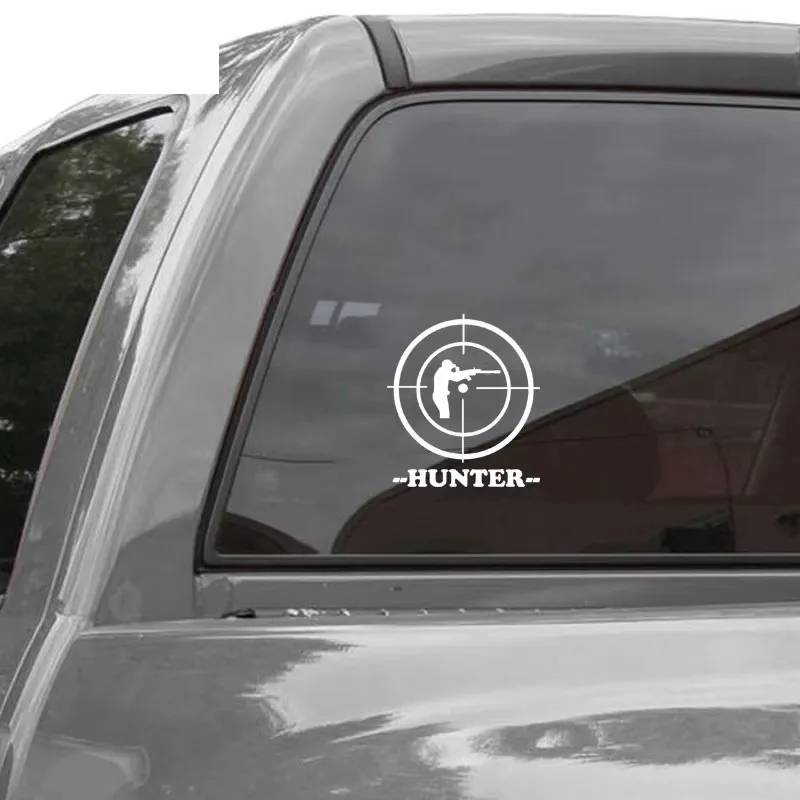 15*17 سنتيمتر بندقية قنص نطاق هنتر تصميم نافذة الوفير دراجة نارية الملحقات الفينيل ملصقات السيارات #3