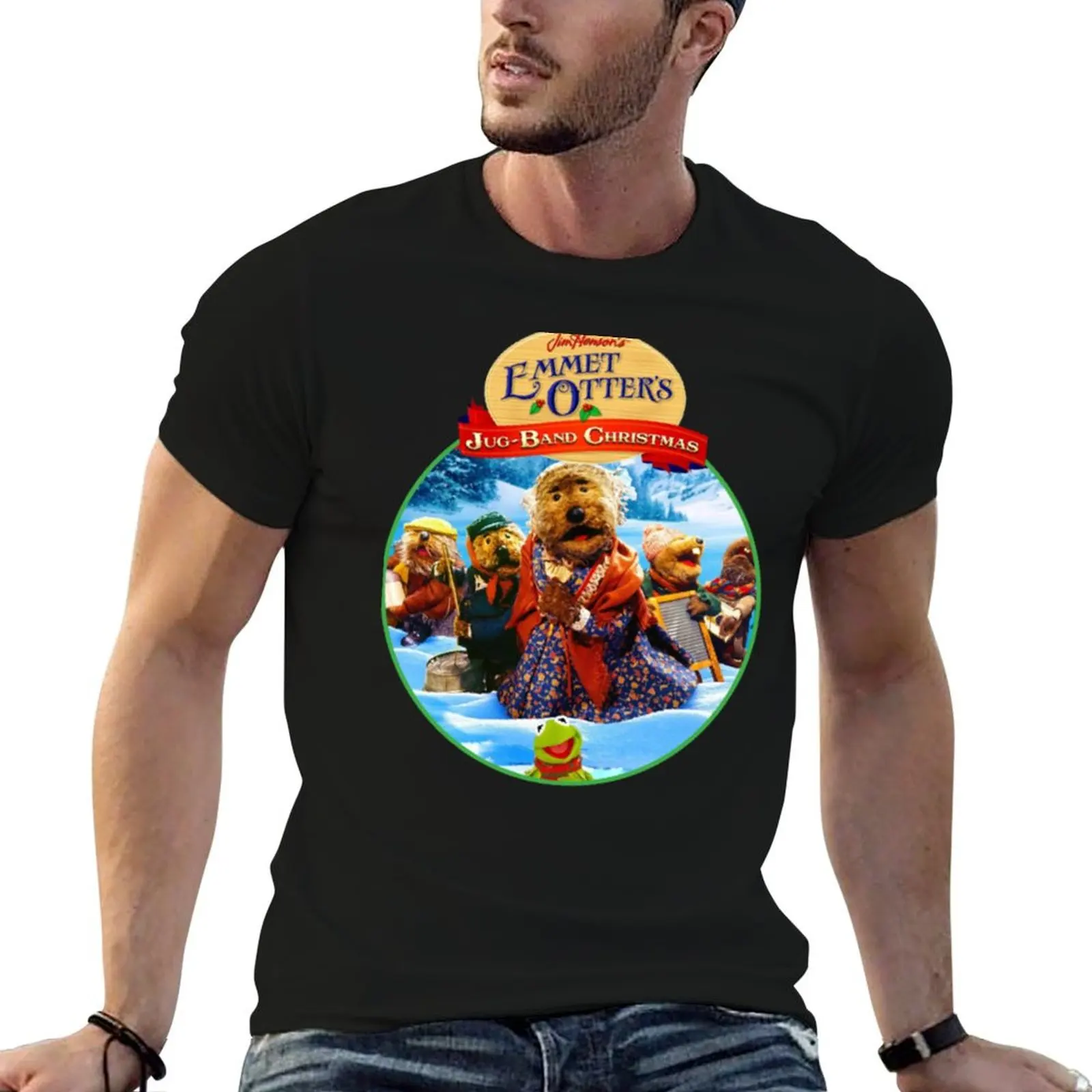 

soft t T-Shirt dark jug t shirts humor Emmet cotton for shirts otter_s funny man