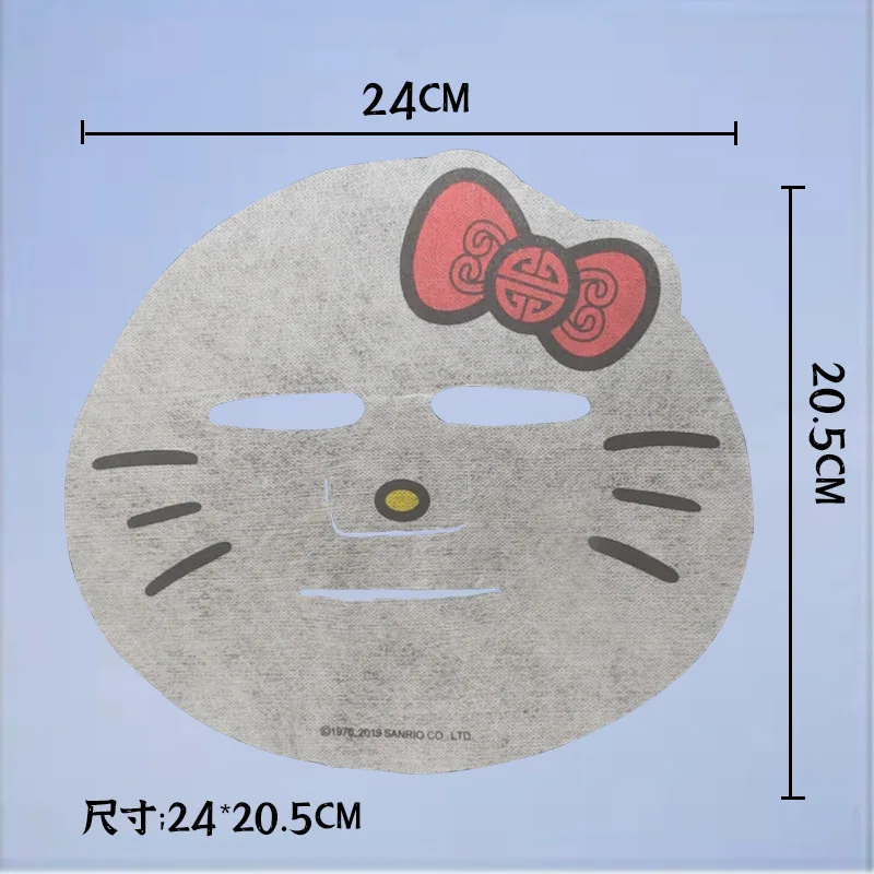 Sanrio Non-woven Fabric Printed Hello Kitty Silk Mask Paper Disposable Ultra-thin Moisturizing Printed Silk Mask Cloth Gift