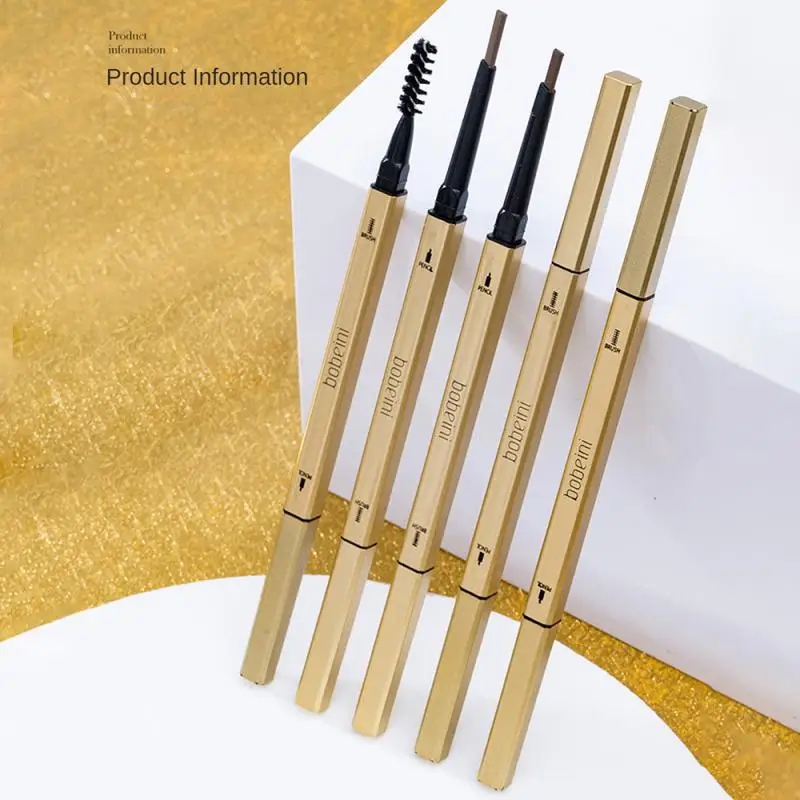 24k Gold Eyebrow Pencil Waterproof 0.3g Natural Eyebrow Pencil Beauty Long-lasting Makeup Sweatproof 6 Colors Double Ended