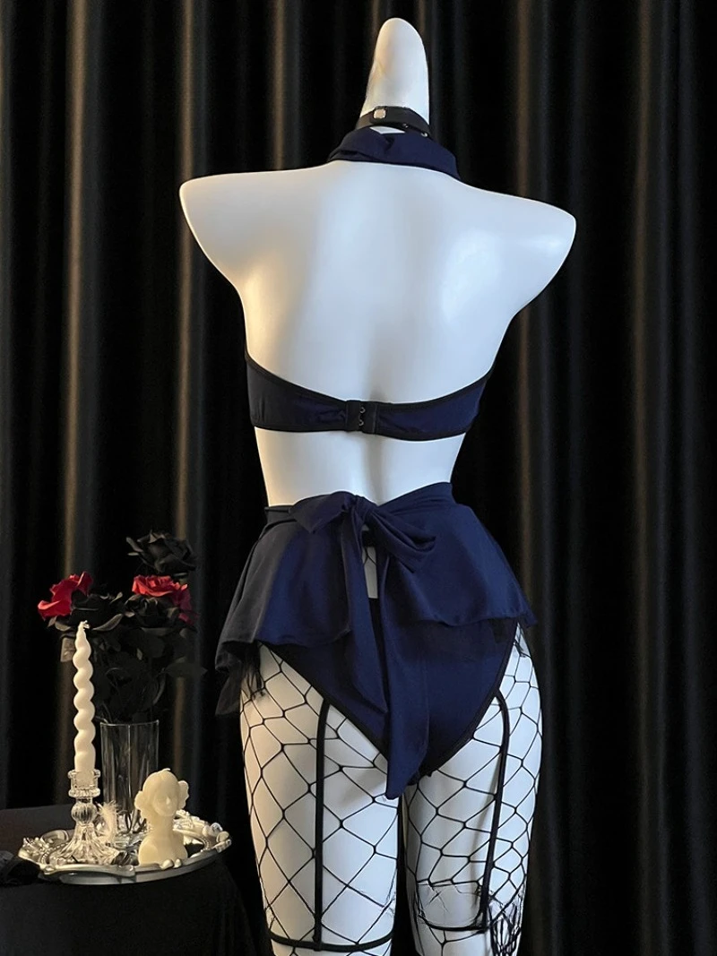 مجموعة تنورة قصيرة للسيدات الشرطية الصغيرة، بدلة مشد رومانسية نقية، زي مضيفات الطيران، لعب الأدوار الممتعة