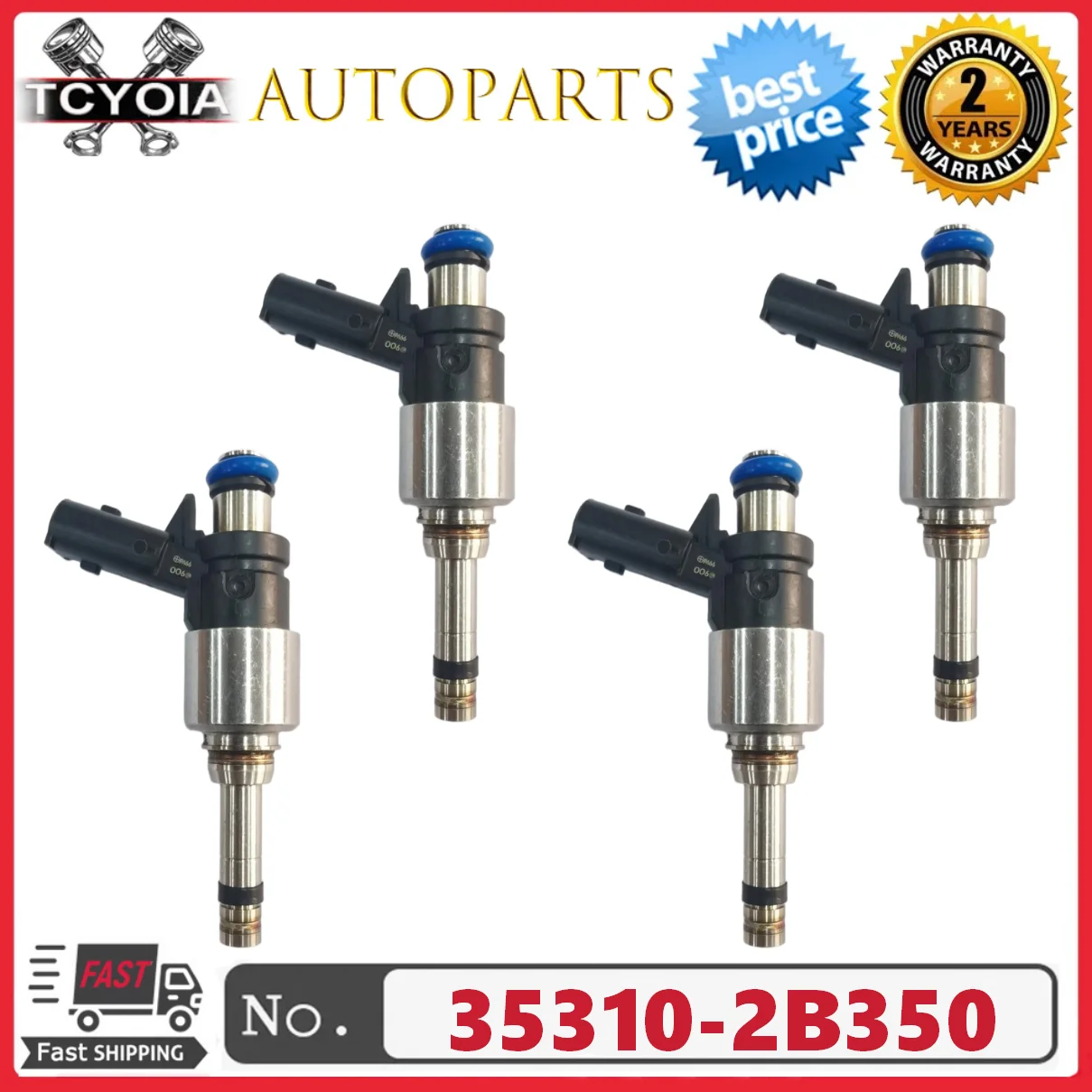 

4pcs/lot Fuel injectors 35310-2B350 For Hyundai Elantra Elantra GT Kona Sonata Veloster Kia Forte Optima Seltos Soul 2017-2023
