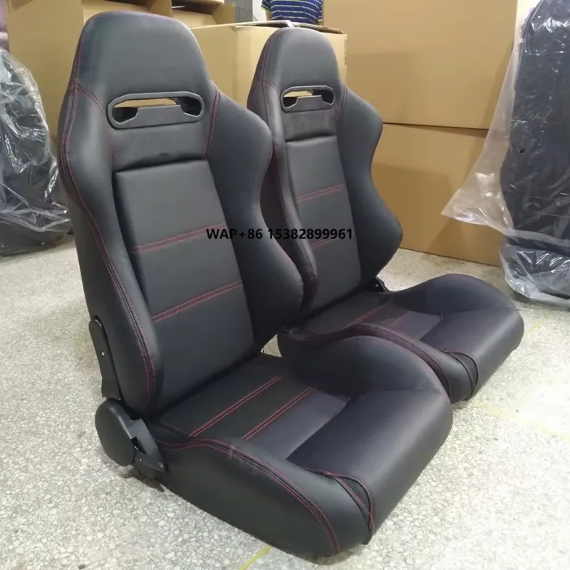 Automotive Universal Personalized Leather Sporty Adjustable Reclining Gaming Racing Seat with Waterproof Design for Esports