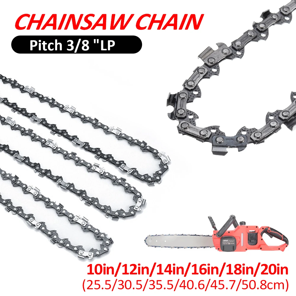 10/12/14/16/18/20-inch 325 Pitch 058 Gauge Chainsaw Chain 47/50/62/64/76 Drive Link for Many Model Chainsaws