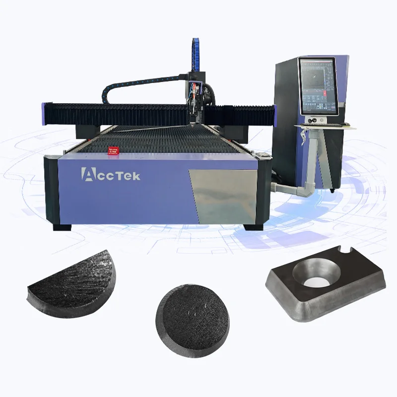 CNC Fiber Laser Tube Cutting Machine Price Steel Round Pipe Laser Cutting Machine with Bevel Cutting Head 1kw 6kw