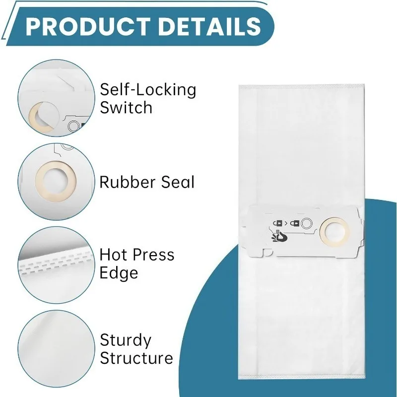 Filter Bags for Festool CT MINI  MINI I  MIDI  MIDI I 204308  Mini/Midi 2/5 from 2019 onwards CTC MINI/MIDI CT 15 6Pcs