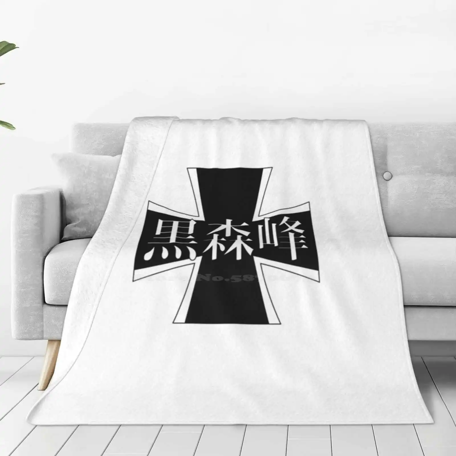 Girls Und Panzer-Kuromorimine Girls High School Trend Style Funny Fashion Soft Throw Blanket Girls Und Panzer Kuromorimine